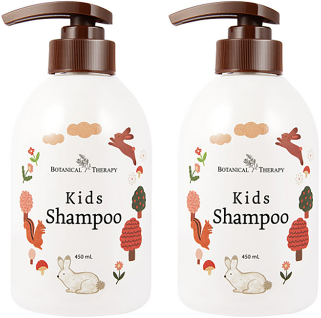 보타니컬테라피 티어프리 키즈 샴푸, 450ml, 2개