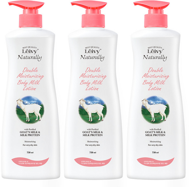 레이비 산양유 바디로션, 750ml, 3개