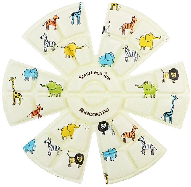 인콘트로 스마트 에코 아이스 울트라 캡패드 22도, 애니멀, 1개