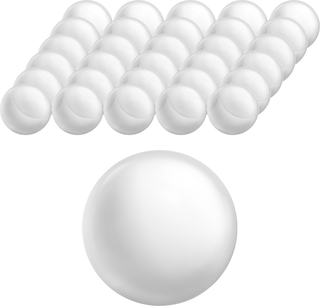 베베아인 아기 볼풀공 60p, 투명, 1개