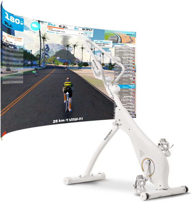 엑사이더 리얼 런닝바이크, EB470B, 화이트