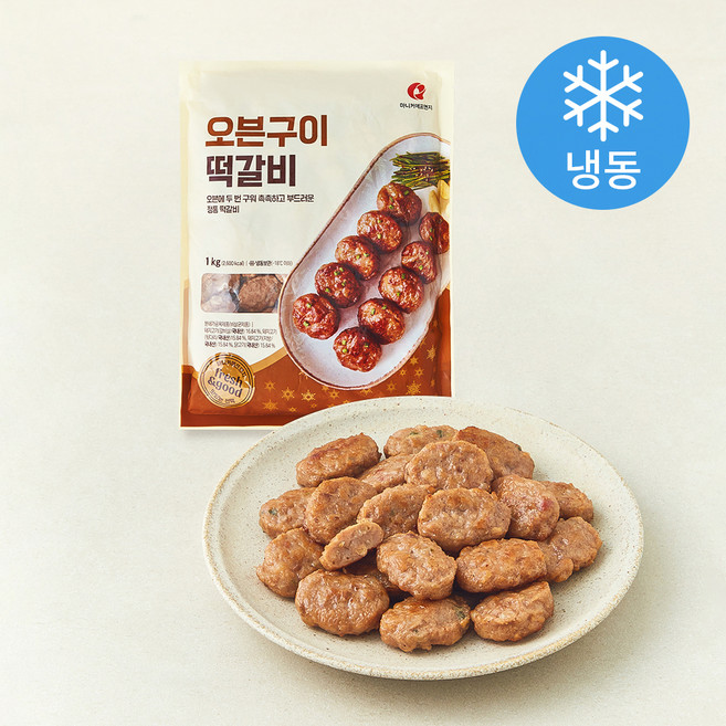 마니커에프앤지 오븐구이떡갈비 (냉동), 1kg, 1개