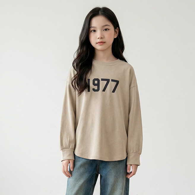 핑크비 아동용 크렌셜 티셔츠