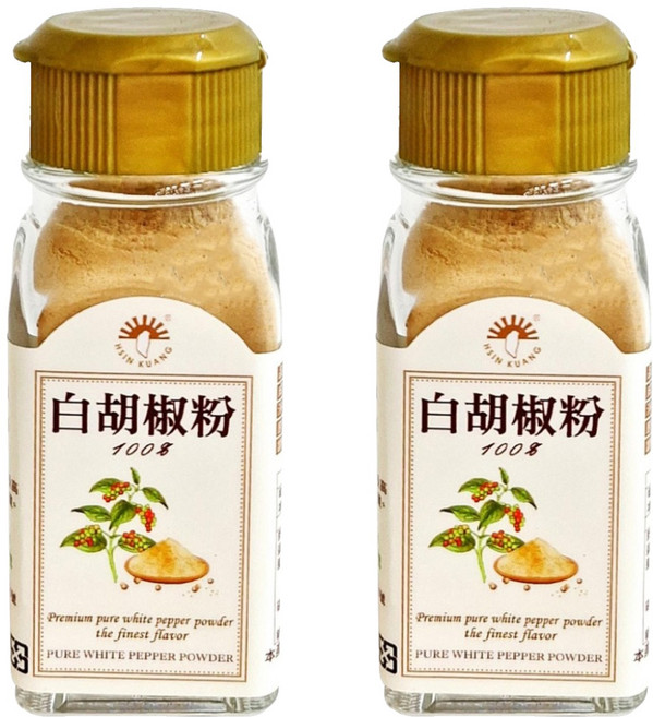 新光洋菜 100%白胡椒粉, 30g, 2瓶