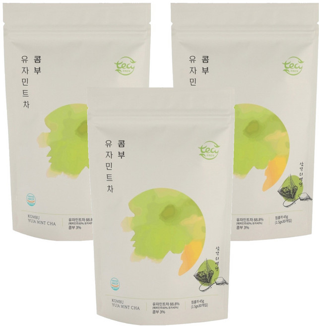 티프렌 콤부차 유자민트맛, 1.5g, 30개입, 3개