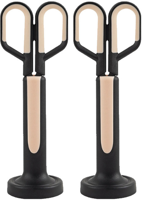 투코비 데스크 시리즈 사무용 스텐딩 가위, 블랙, 2개