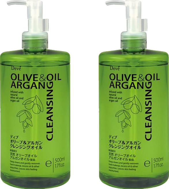 KUMANO 熊野油脂 DEVE 橄欖&堅果卸妝油, 500ml, 2瓶