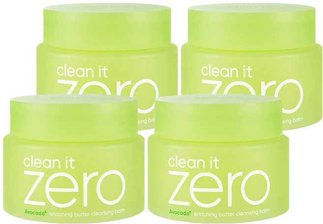 BANILA CO 芭妮蘭 Clean It Zero滋潤奶油卸妝膏, 100ml, 4罐