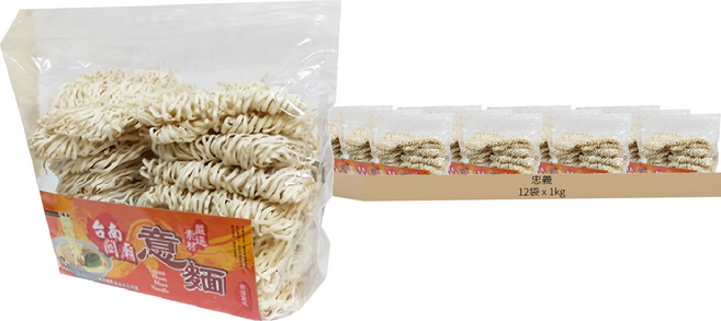 忠義 台南關廟意麵, 1kg, 12袋