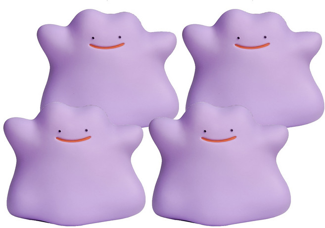 벨르아망 포켓몬 메타몽 피규어 리필형 차량용방향제, 4개, 프레쉬 코튼