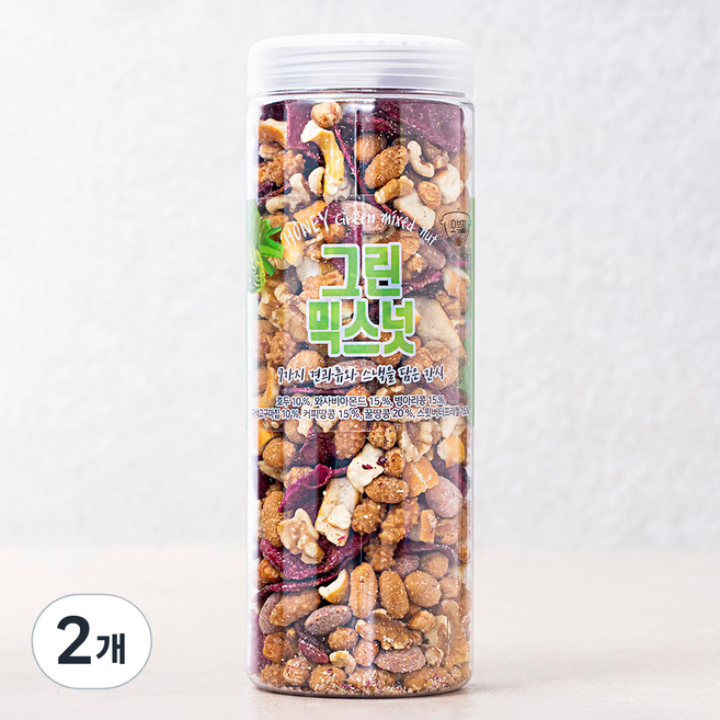 허니버터 그린 믹스넛, 450g, 2개