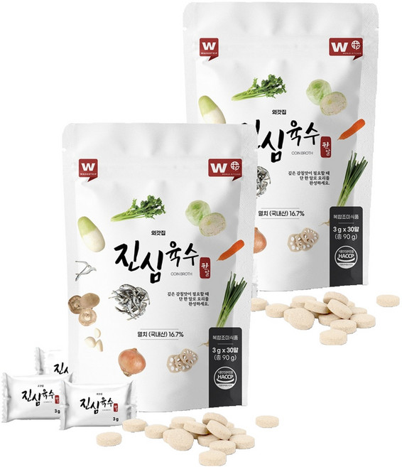외갓집 진심육수 한알 30p, 90g, 2개