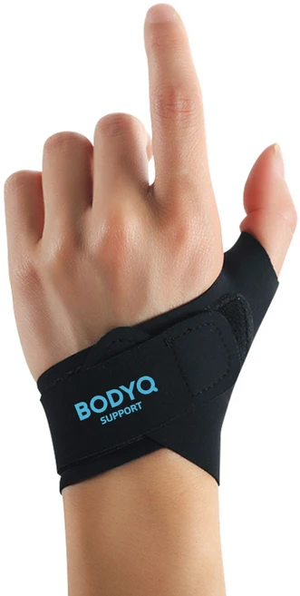 바디큐 슬리브 손목 보호대 왼손, 1개, 블랙 - 쿠팡
