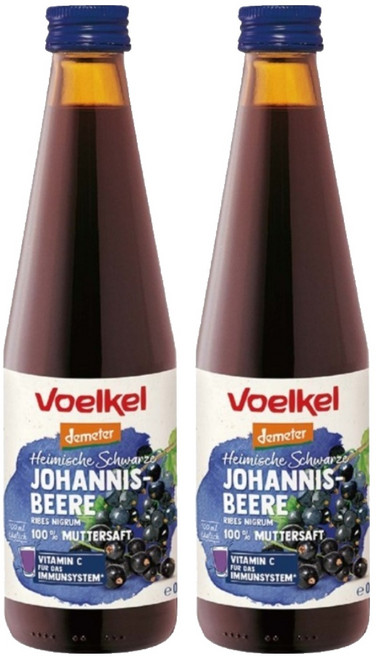 voelkel 維可 黑醋栗原汁, 330ml, 2瓶