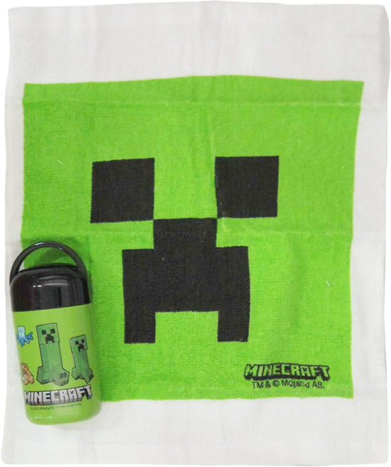 Skater 銀離子小方巾 + 收納盒組, Minecraft, 1組