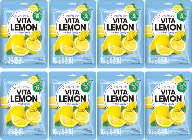 청우식품 레몬 캔디, 100g, 8개