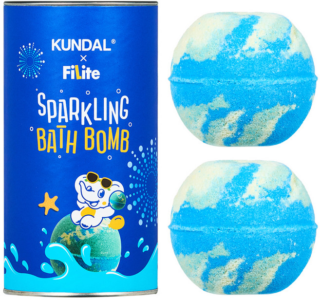 쿤달 필라이트 버블 앤 스파클링 배쓰밤 아쿠아키스 2p, 1개, 400g