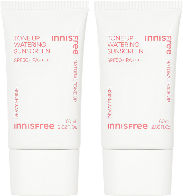 이니스프리 톤업 워터링 선스크린 SPF50+ PA++++, 60ml, 2개