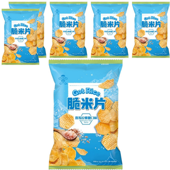 Want Want 旺旺 Got Rice 脆米片喜馬拉雅鹽口味, 60g, 6包