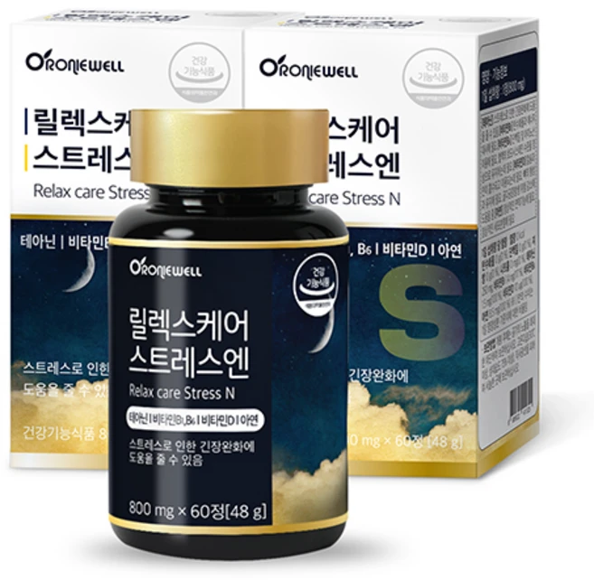 로니웰 릴렉스케어 스트레스엔, 60정, 2개 - 쿠팡