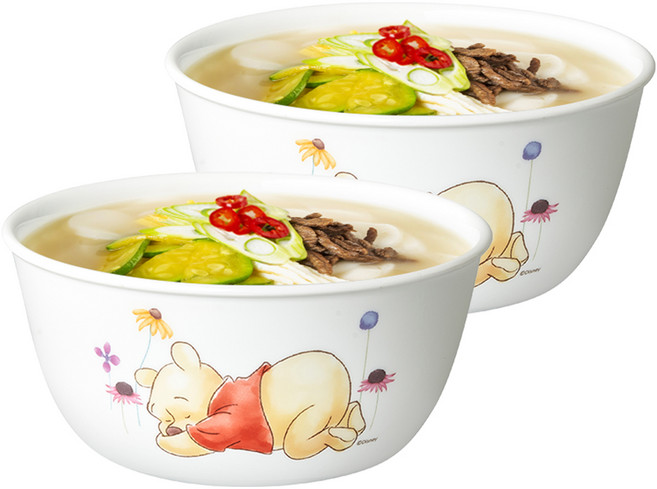 코렐 곰돌이 푸 면기 소, 혼합색상, 2개