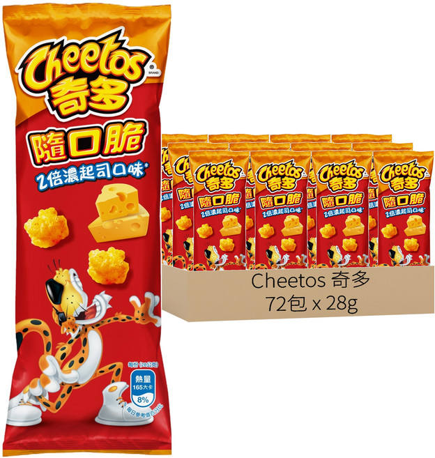 Cheetos 奇多 隨口脆 2倍濃起司口味, 28g, 72包