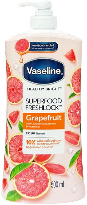 Vaseline 凡士林 乳液 葡萄柚 + VT-A, 1瓶, 500ml
