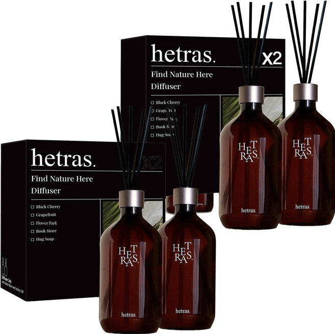 헤트라스 프리미엄 디퓨저, 플라워파크, 500ml, 4개