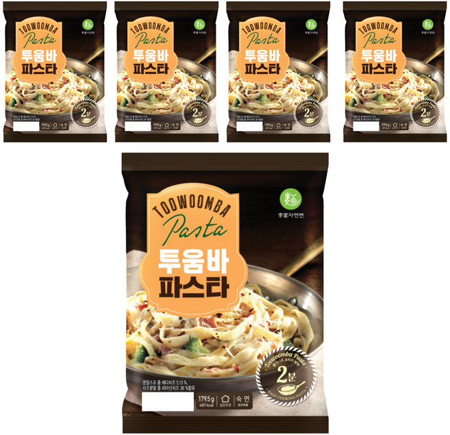 이가자연면 투움바파스타, 179.5g, 5개
