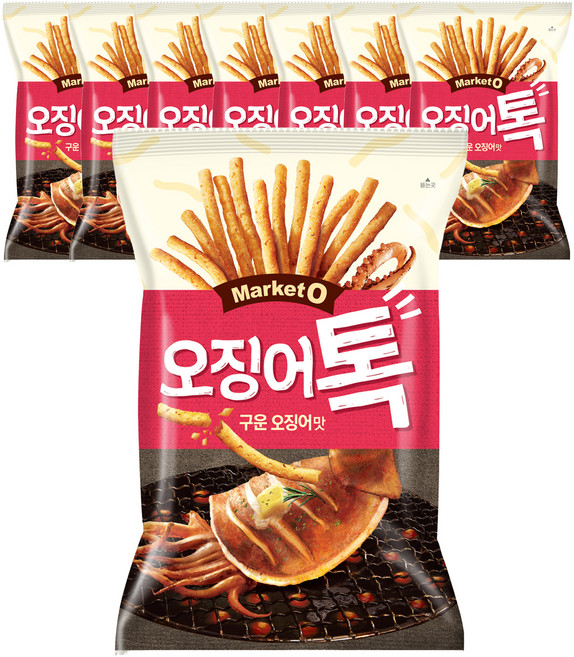 마켓오 오징어톡, 80g, 8개