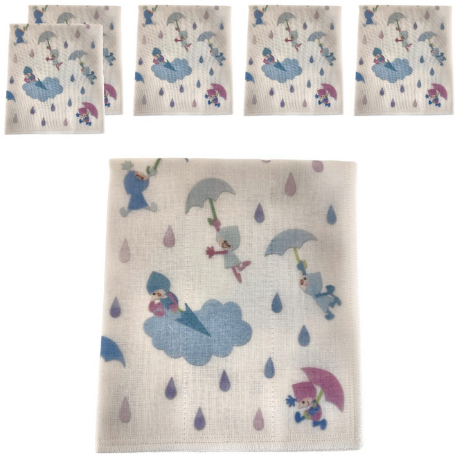 Naramachi 丸山纖維 雨天 蚊帳生地 抹布, 6個