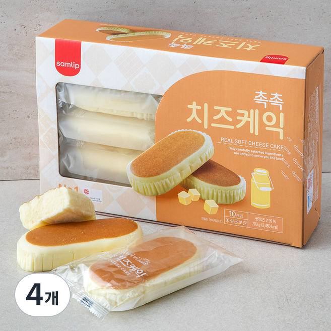 삼립 리얼 후레쉬 치즈케익, 70g, 10개입, 4개