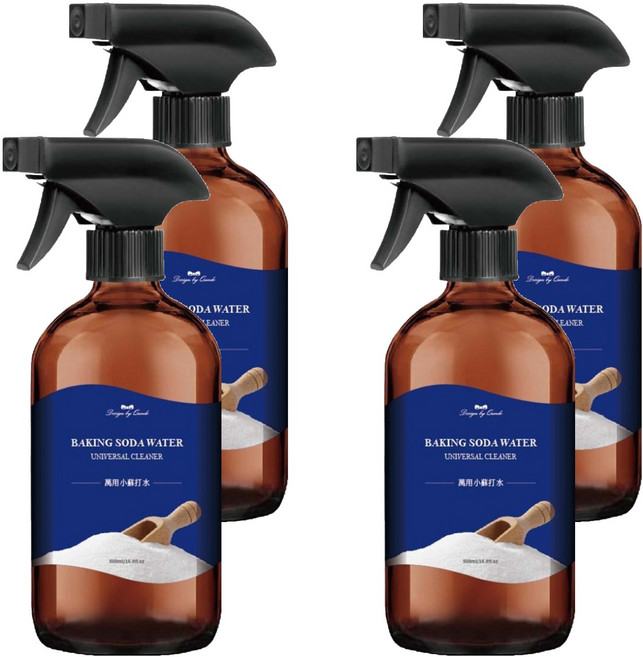 QUNDO 康朵 萬用小蘇打水強力清潔劑, 500ml, 4瓶