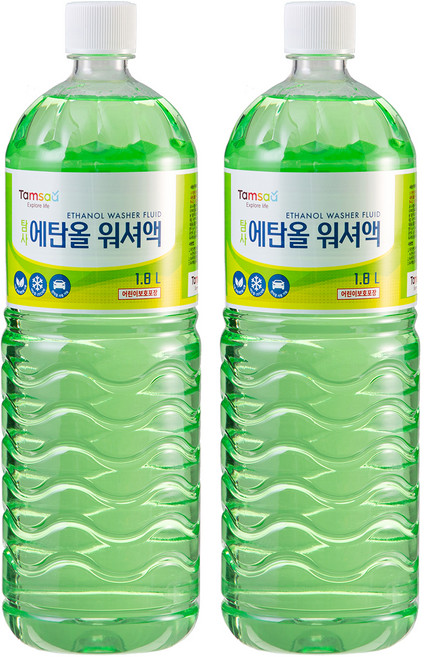 탐사 에탄올 워셔액, 1.8L, 2개