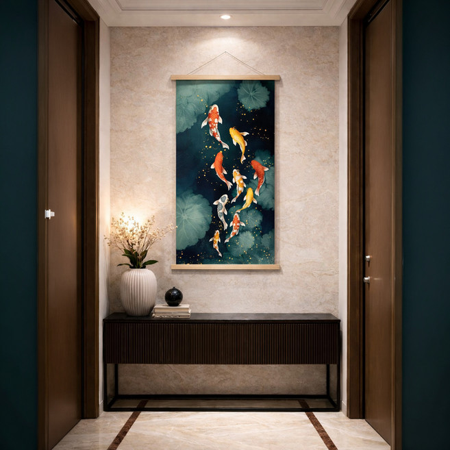 살림만렙 돈복 가져오는 황금잉어 구어도 풍수 인테리어 그림 액자 소품