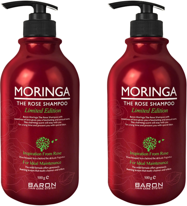 바론 모링가 더 로즈 샴푸, 500g, 2개