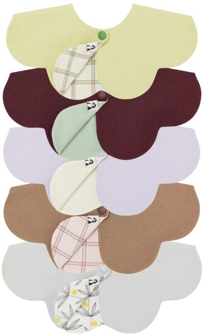 코니 리버서블빕 턱받이 5종세트, A세트, 5개입, 1개