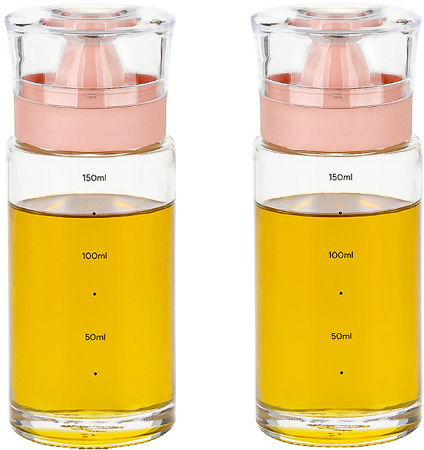 시노글라스 키텐실 실리콘 오일병 S CAP 로즈핑크, 2개, 170ml