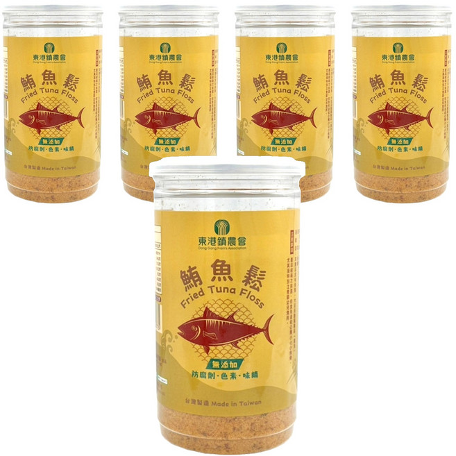 東港鎮農會 鮪魚鬆, 300g, 5罐