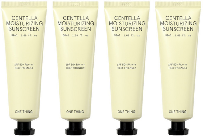 원씽 병풀 무기자차 선크림 SPF 50+ PA++++, 4개, 50ml