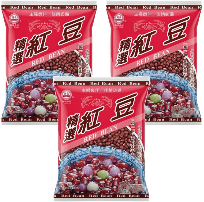 義峰食品 紅豆, 350g, 3包