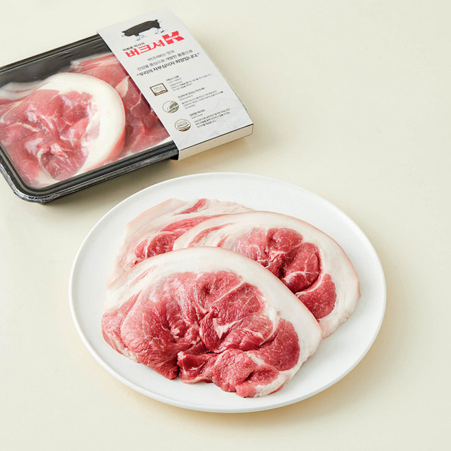 버크셔K 흑돼지 앞다리 구이용 (냉장), 500g, 1개