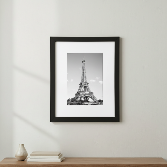 데일로우 우드 인테리어 액자, 1개, 블랙