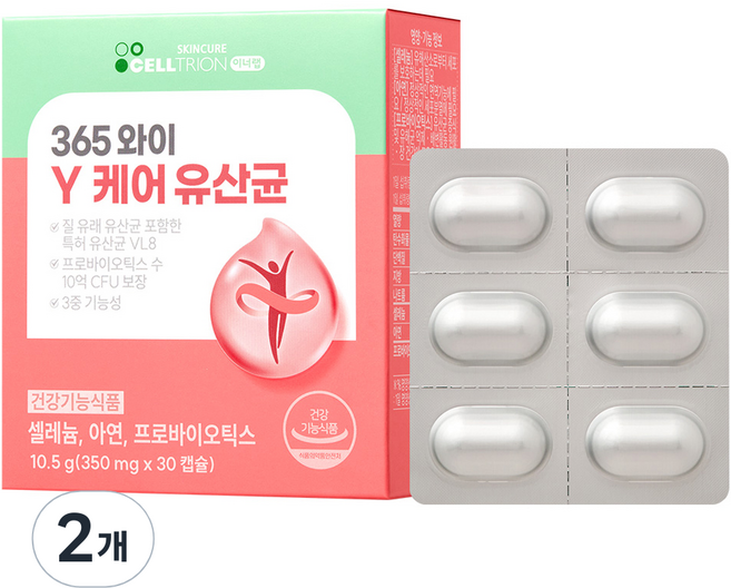 이너랩 365 와이케어 유산균, 30정, 2개