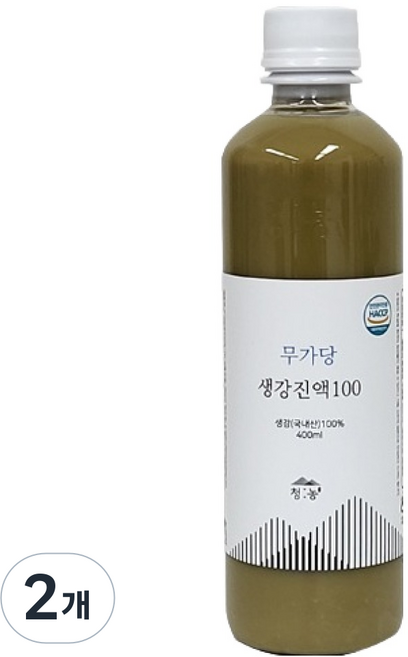 청농 무가당 생강진액 100, 400ml, 1개입, 2개