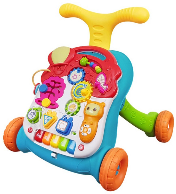 KiKimmy 寶寶三合一音樂助步車, 綠色, 1個