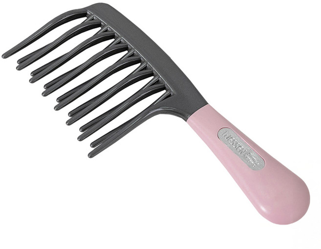 웨신 러버그립 2중 커브빗 웨이브펌 머리용, 핑크, 1개