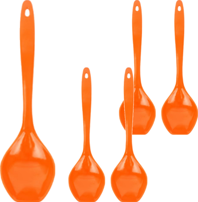 HOMESOME 美耐皿餃子湯勺 隨機出貨 5支 L(7.5*29.8cm), 顏色隨機