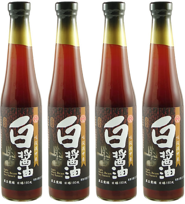 大同醬油 大同壺底白醬油, 400ml, 4瓶