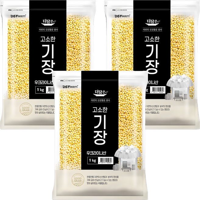 더담은 고소한 기장, 1kg, 3개